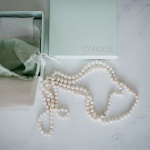 Carolee FRESHWATER PEARL 64" KNOTTED NECKLACE